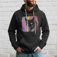 Psychedelic Trippy Glitch Cat 80S 90S Vaporwave Synthwave Hoodie Gifts for Him Psychedelic Trippy Glitch Cat 80S 90S Vaporwave Synthwave Hoodie Gifts for Him