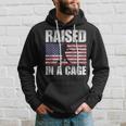Raised In A Cage Joke Baseball Player Pitcher Flag Hoodie Gifts for Him