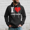 Red Heart I Love Chicago Hoodie Gifts for Him