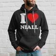Red Heart I Love Niall Hoodie Gifts for Him