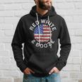 Red White And Booze Drinking 4Th Of July Hoodie Gifts for Him