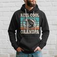 Reel Cool Grandpa Fishing Grandfather Retro Fathers Day Hoodie Gifts for Him