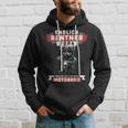 Rente 2024 Pensioner Bear On Motorcycle Biker Hoodie Geschenke für Ihn