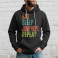 Retro Eat Sleep Jump Rope Repeat Skipping Jumping Roping Hoodie Gifts for Him