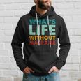 Retro Macrame What's Life Without Macrame Hoodie Gifts for Him