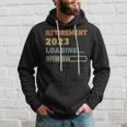 Retro Retirement 2023 Loading Retired Countdown Retiring Hoodie Gifts for Him