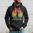 Retro Now I Am Unstoppable T-Rex Vintage Hoodie Gifts for Him