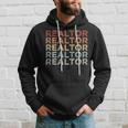 Retro Vintage Realtor Real Estate Agent Idea Hoodie Gifts for Him