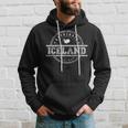 Reykjavik Island Schwarzes Herren Hoodie mit Stadt-Druck Geschenke für Ihn