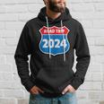 Road Trip 2024 Sign Family Group Matching Distressed Hoodie Gifts for Him