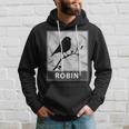 Robin Bird Branch SilhouetteHoodie Gifts for Him