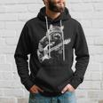 Rock Cat Playing Guitar Guitar Cat Guitarist Hoodie Gifts for Him