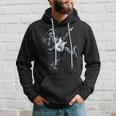 Rock And Roll Graphic Band Skeleton Playing Guitar Hoodie Gifts for Him