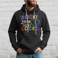 Rock Your Socks Cute 3-21 Trisomy 21 World Down Syndrome Day Hoodie Gifts for Him