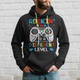 Rockin To Different Level Game Autism Awareness Gaming Gamer Hoodie Gifts for Him