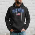 San Diego California City Pride Usa Flag Hoodie Gifts for Him