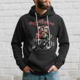 Santa Riding A Motorbike Christmas Motorcycle Christmas Hoodie Gifts for Him