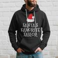 Santa's Favorite Sailor Christmas Hat Sailing Hoodie Gifts for Him