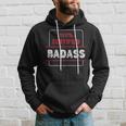 Schwarzes Hoodie 100% Certified Badass, Coole Aufdruck Mode Geschenke für Ihn