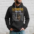 Scorpio Facts Zodiac Sign Personality Horoscope Facts Hoodie Gifts for Him