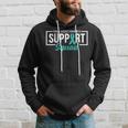 Sexual Assault Awareness Support Squad I Wear Teal Ribbon Hoodie Gifts for Him