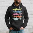 Shark Vintage Summer Beach Surfer Hoodie Geschenke für Ihn