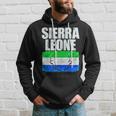 Sierra Leone Flag Map Emblem Hoodie Gifts for Him