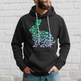 Silhouette Bunny For Rabbit Lover Boys Rabbit Hoodie Gifts for Him