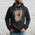 Silly Cat With Headphones Hoodie Gifts for Him