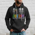 Skeleton Dancing To A Different Beat Autism Awareness Hoodie Gifts for Him