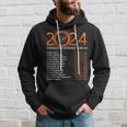 Solar Eclipse 2024 Party America Totality Total Usa Map Hoodie Gifts for Him