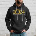 Solar Eclipse 2024 Party New York Totality Total Usa Map Hoodie Gifts for Him