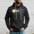 Solar Eclipse 2024 Total Eclipse Ohio North America Graphic Hoodie Gifts for Him