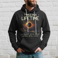 Solar Eclipse Astronomy Twice In Lifetime 2024 Solar Eclipse Hoodie Gifts for Him