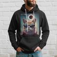 Solar Eclipse Cat 2024 April 8 Solar Eclipse Glasses Hoodie Gifts for Him