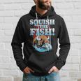 Squish The Fish Bison Buffalo Hoodie Gifts for Him