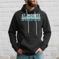 St Moritz Ski Illustration Retro Vintage St Moritz Hoodie Geschenke für Ihn