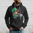 St Patrick's Day Irish Leprechaun Soccer Player Sports Hoodie Gifts for Him