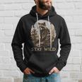 Stay Wild Cottagecore Aesthetic Raccoon Lover Vintage Racoon Hoodie Gifts for Him