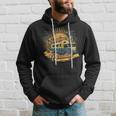 Surfing Paradise Beach Summer Vacation Camper Van Graphic Hoodie Gifts for Him