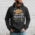 I Survived My Wife's Master's Degree Masters Graduation 2024 Hoodie Gifts for Him