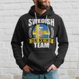 Swedish Drinking Team Sweden Flag Beer Party Idea Hoodie Gifts for Him