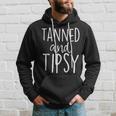 Tanned And Tipsy Cute Summer Drinking Party Beach Hoodie Gifts for Him
