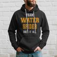 Team Water Spider Does It All Employee Swag Hoodie Gifts for Him