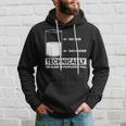 Technically The Glass Is Full Chemistry Humor Science Hoodie Gifts for Him