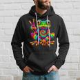 Tie-Dye Cool Frog Peace Sign Hippie Hoodie Gifts for Him