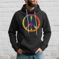 Tie Dye Peace Sign Peace Love Happiness Hoodie Gifts for Him