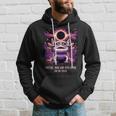 Total Solar Eclipse 2024 Axolotl Wearing Glasses Astronomy Hoodie Gifts for Him