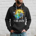 Total Solar Eclipse 2024 Totality April 8 Cute Selfie Hoodie Gifts for Him