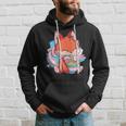 Transgender Pride Kawaii Fox Ramen Noodles Trans Flag Hoodie Gifts for Him